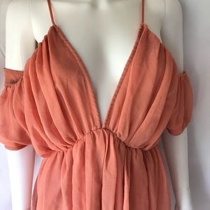 The Jetset Diaries Cold Shoulder Mini Dress